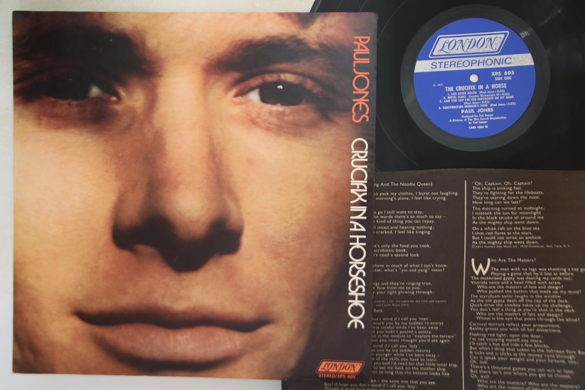 

LP Record PAUL JONES - Crucifix In A Horseshoe XPS605 LONDON 1971 US Rock Used