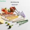 Cat Paw Shape Silicone Mini Snack Food Tongs Non-slip Handles BBQ Bread Clip Kitchen Accessories