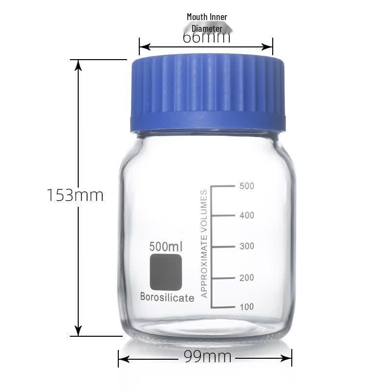 GL80 Wide Mouth Borosilicate Reagent Bottle