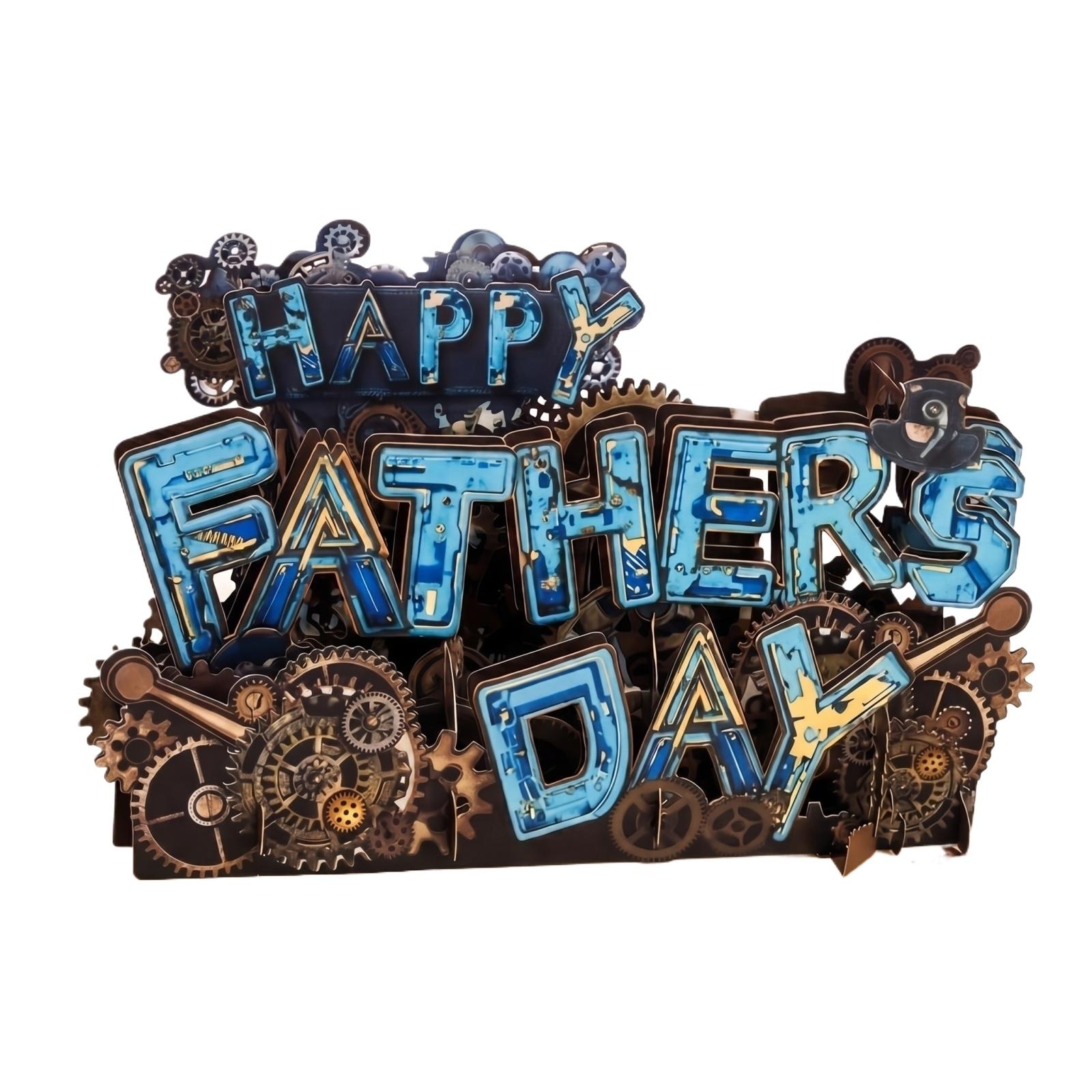 

Unique 3d -Up Greeting Cards, Perfect Gifts For Dads, Husbands, And Grandfathers; Ideal Father S Day Cards For Sons, Daughters, And Wives. One Size синий