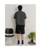 Binpolmen Gentle Tech Casual Pinstripe Round Knit Black