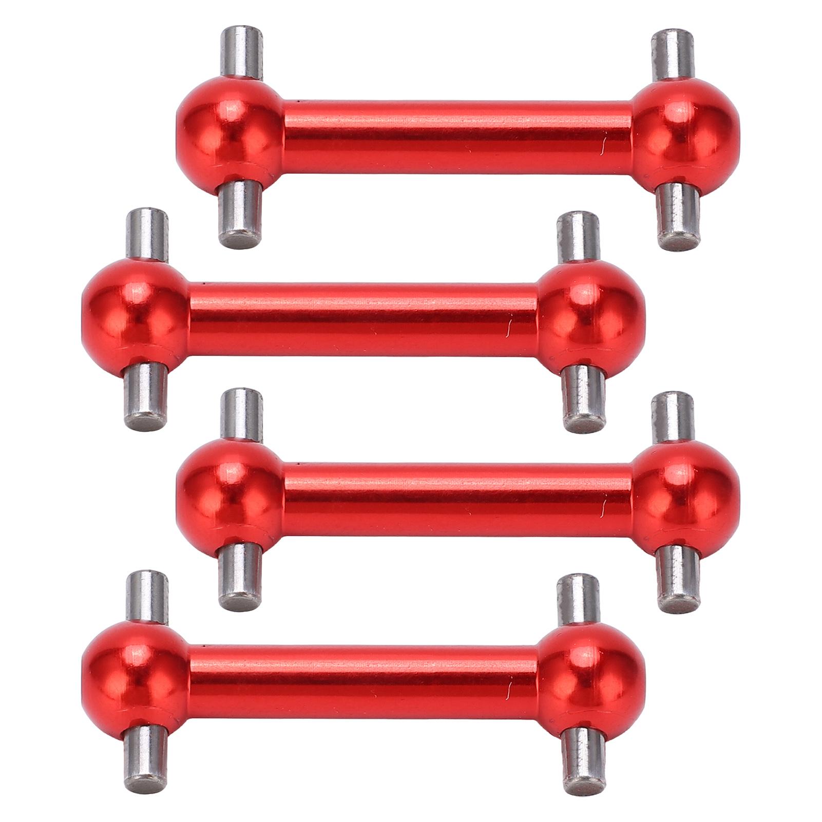 

4PCS алюмінієвого сплаву Dog Bone Drive Shaft Set для Tamiya TT01 TT02 RC Car Upgrade PartsRed червоний