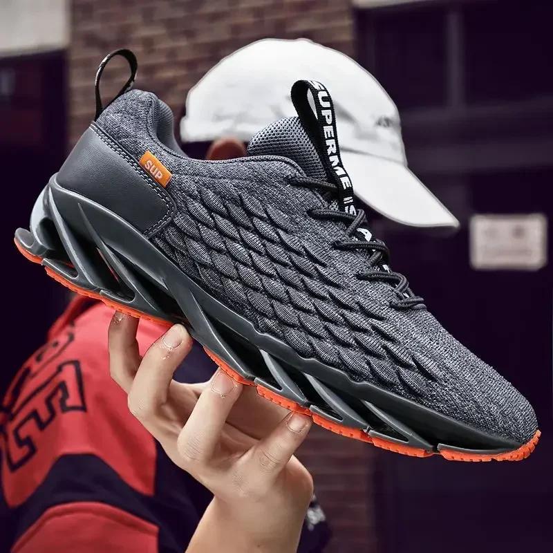 Adult Large Size 46 Men's Shoes Casual Sneakers Light Breathable Shoes Mesh Tenis Outdoor Manhood Sneakers Mens Free Shipping