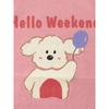 27home Children's Clothing Spring and Autumn Girl Dog Bottoming Shirt Babies' Long Sleeve T-shirt Baby Pure Cotton Raglan Sleeve Tops