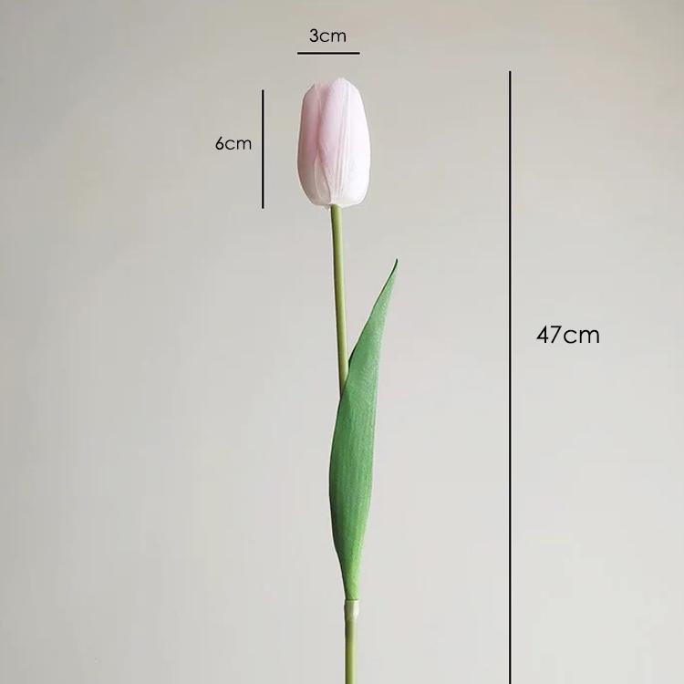 3pcs Realistic Artificial Tulips Flowers Real Touch Artificial Tulips Bouquet Spring Decoration Flowers DIY Wedding Bouquet