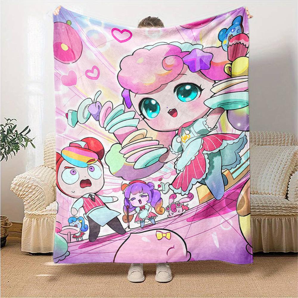 1pc Catch Teenieping Magic Sweethear (4) Blanket, Gift, for Men and Women, Soft Blanket, Good for Sofa Bed Couch Travel, Lightweight Flannel Blanket