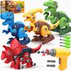 BAODLON Dinosaur Toys for 3 4 5 6 7 Year Old Boys, Take Apart Dinosaur Toy for Kid 3-5 5-7 Building Toy with Electric Drill, Learning Educational
