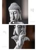 Zen-Style Xian Porcelain Buddha Ornament: Creative Desktop and Tea Room Bonsai Decoration.