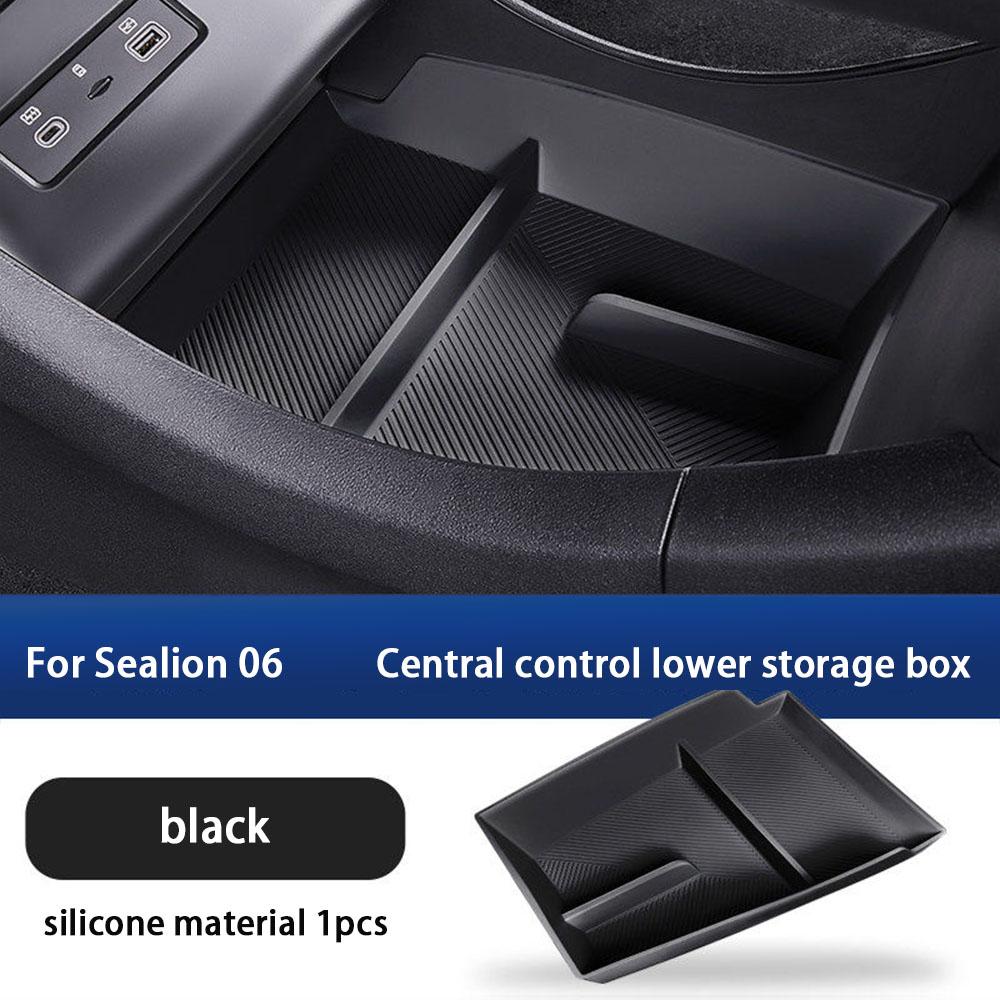 For BYD Sea Lion 06 EV/DM-I Central Control Lower TPE/ABS/Silicone Storage Box Storage Box Interior Supplies Accessories