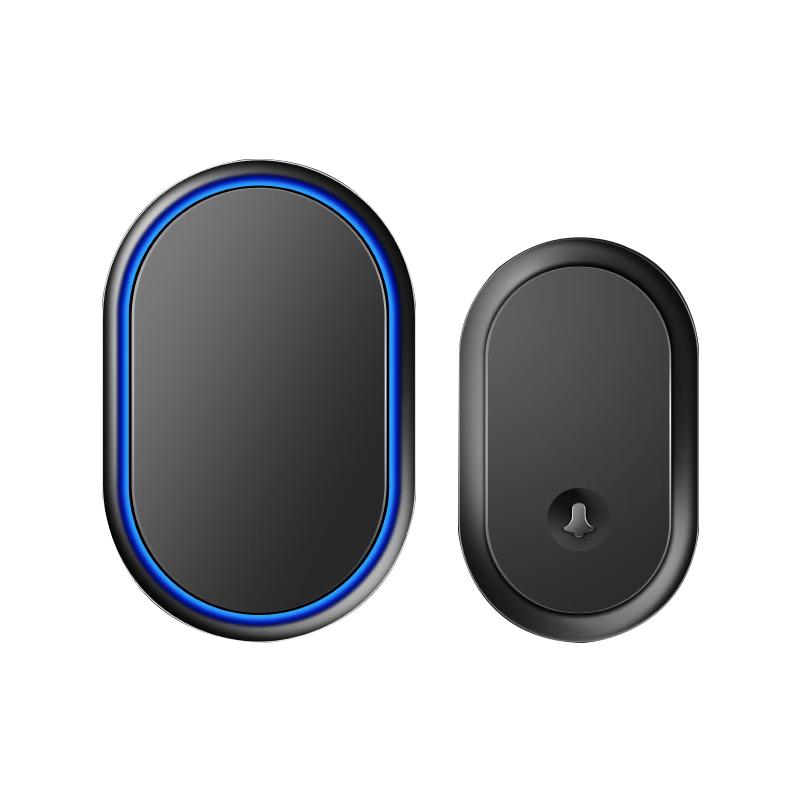 

Wireless Doorbell Battery Type Welcome Chime Home Door Bell Intelligent 60 Songs 300M/984 FT Remote Door Chime Kit With bracket чёрный