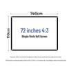 100" Portable Anti-Light HD Projection Screen, Wall Mountable for Home & Outdoor Movies.