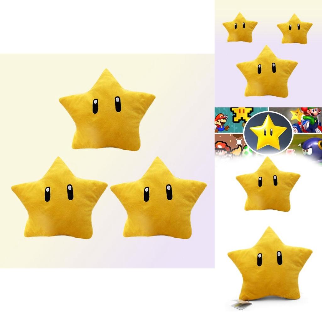 Mario Luigi Yellow Star Stuffed Toy Pp Cotton Filling