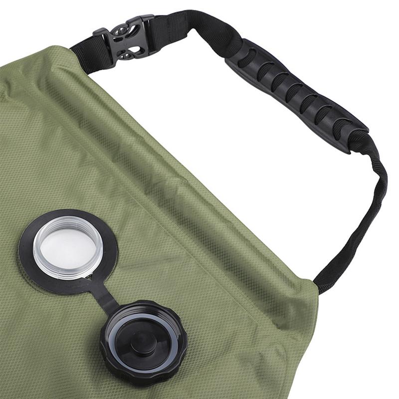 Solarduschtasche 20L Große Kapazität Wasserspeicherung Badezubehör für Outdoor-Camping Verbessert