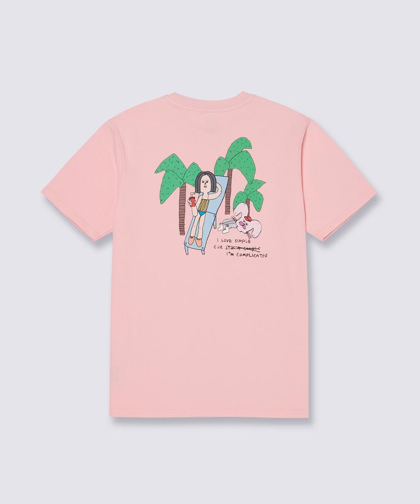 VANS Rabbit Short Sleeve Tee - Tickle Pink / Vn000Qf6Egp1