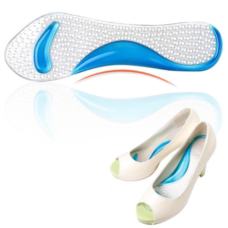 Women's Gel Cushioned Pads 3/4 Length Orthopedic Insoles for High Heels Enhances Arch Support Reduces Foot Fatigue