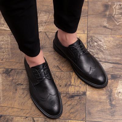 Herren Lederschuhe Business Casual Spitzschuh Derbies Brogue