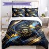 Argentina Football Printed Bedding 3 Piece Set Cozy Breathable Bed Cover Set As Housewarming Holiday Gift