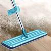 Dual Floor Mop Wet Dry Use Microfiber Free Hand Washing Flat Cleaning Tile Mop For Home Use Blue