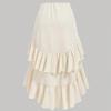 Womens Maxi Skirt Drawstring High Waisted Summer Long Skirts Lightweight Tiered Flowy Floral Pleated Skirts