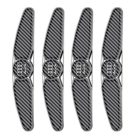 Car Metal Carbon Fiber Door Anti-collision Strip Protects For V1 Sline A3 A4 A5 A6 A7 A8 Q2 Q3 Q5 Q7 Q8 TT S3 S4 S5 Luminous