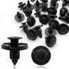 100Pcs 8mm Hole Fender Liner Bumper Cover Black Push Type Clip 01553-09321  for Nissan Infiniti