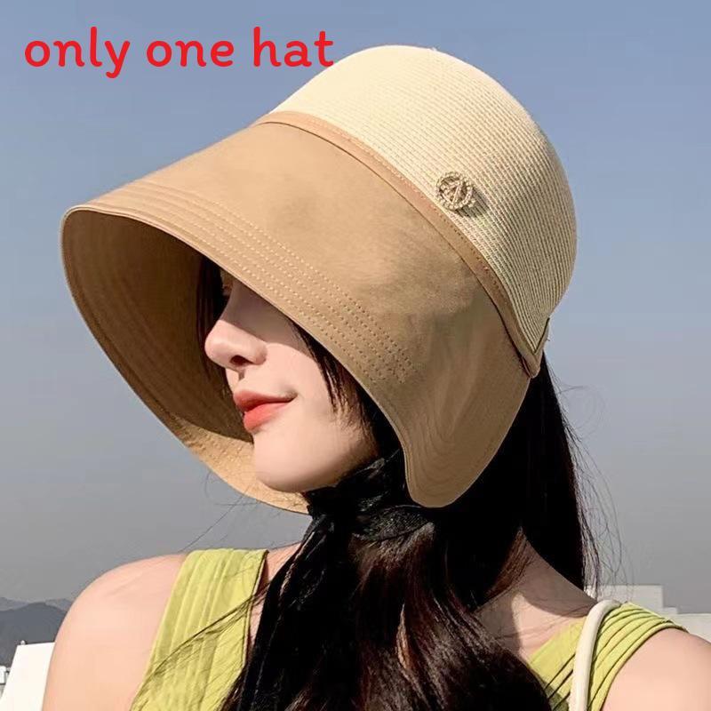 Foldable Summer Sun Hat With Large Brim And Uv Shield For Men And Women