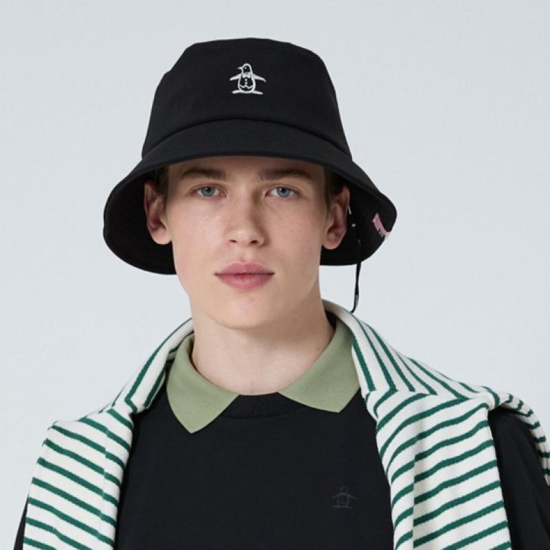 MunSingwear Men S Signature Bucket Hat Black Mr121mcp12