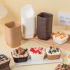 50Pcs/Set Cake Mold Square Shape Bread Pan Cake Muffin Cupcake Paper Cups
