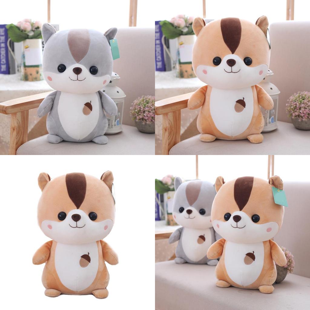 Plush Squirrel Toy Collection For Kids Soft Animal Doll Gift For Girls