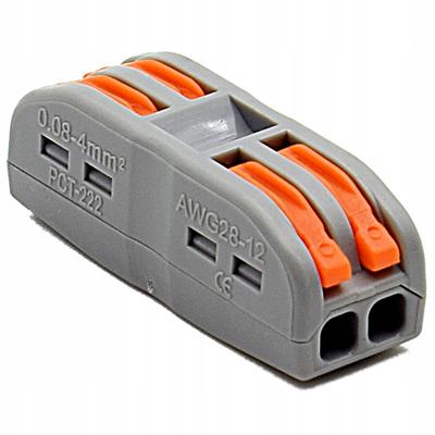 Electrical Quick Connector For Cables And Wires Through Connector 2X 0.08-4Mm2