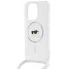 Karl Lagerfeld Klhmp15Lhckhnt Iphone 15 Pro 6.1 Hardcase Transparent Crossbody Iml Karl Head Magsafe