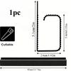 1pc 40cm/15.74in Self-Adhesive Cord Cable Organizer table wire trough Cord Cover Channel