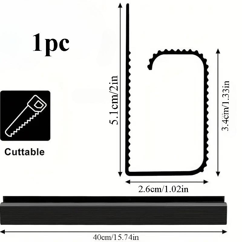 1pc 40cm/15.74in Self-Adhesive Cord Cable Organizer table wire trough Cord Cover Channel