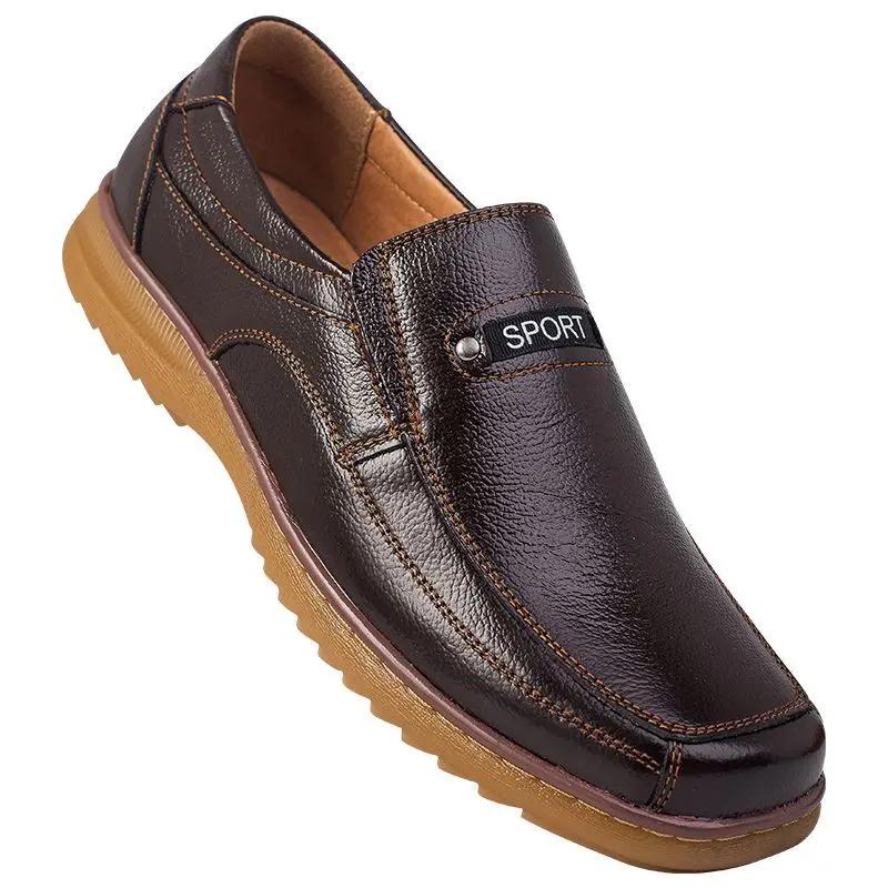 

Black Slip on Business Male Casual Shoe Adults Social Classic Original Pu Comfortable 2026 Trend Low Price Men s Leather Shoes 45