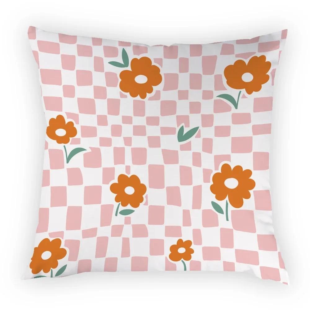 

Office Sofa Car Cushion Cover Luxury Home Decor Pillow Cover Elegant Cartoon Simple Print 30x30cm чёрный