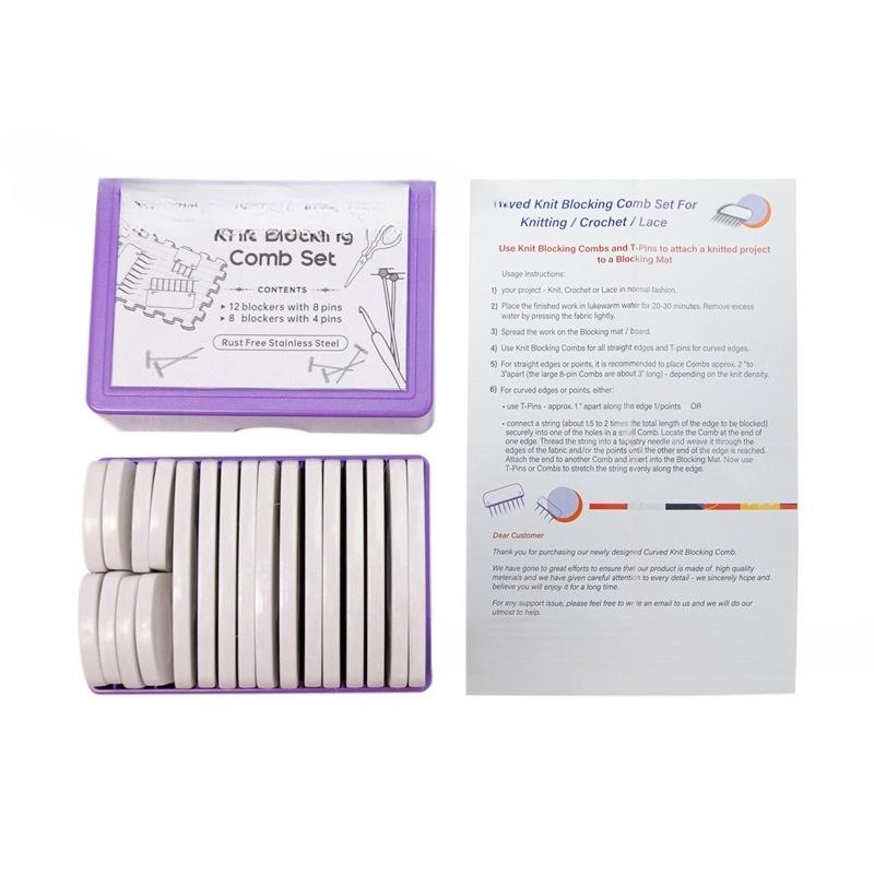 Knitting Blocking Comb Sweater Knitting Fixing Pin Fixing Comb Yarn Knitting Fixing Setting Tool