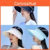 Fashionable Ice Silk Outdoor Sun Hat Women Summer Anti-uv Sunscreen Hat Adjustable Big Brim Breathable Hat
