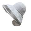 Commuting versatile mesh sunscreen cap, summer texture splicing big eaves hat, UV protection breathable portable bucket hat