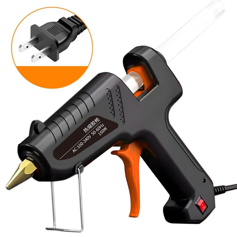 Temperature Resistant Copper Nozzle Mini Rechargeable Glues Guns Kit Suitable For Quick Home Repair 11mm Stick Capacity