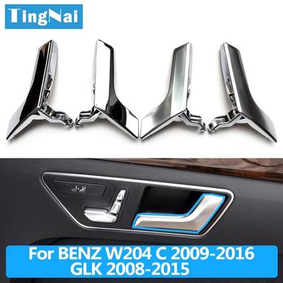 2pcs/4pcs Set Interior Chrome Opening Door Pull Handle For Mercedes Benz W204 C Class C180 C200 C300,GLK250,GLK300,GLK350