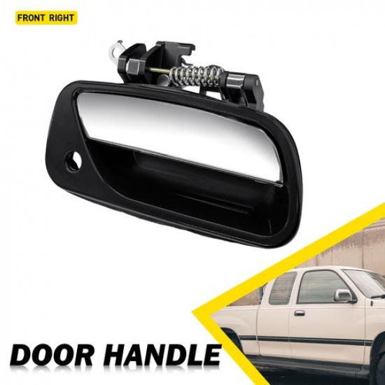 Exterior Door Handle Driver Passenger Side Chrome & Black For 93-98 Toyota T100