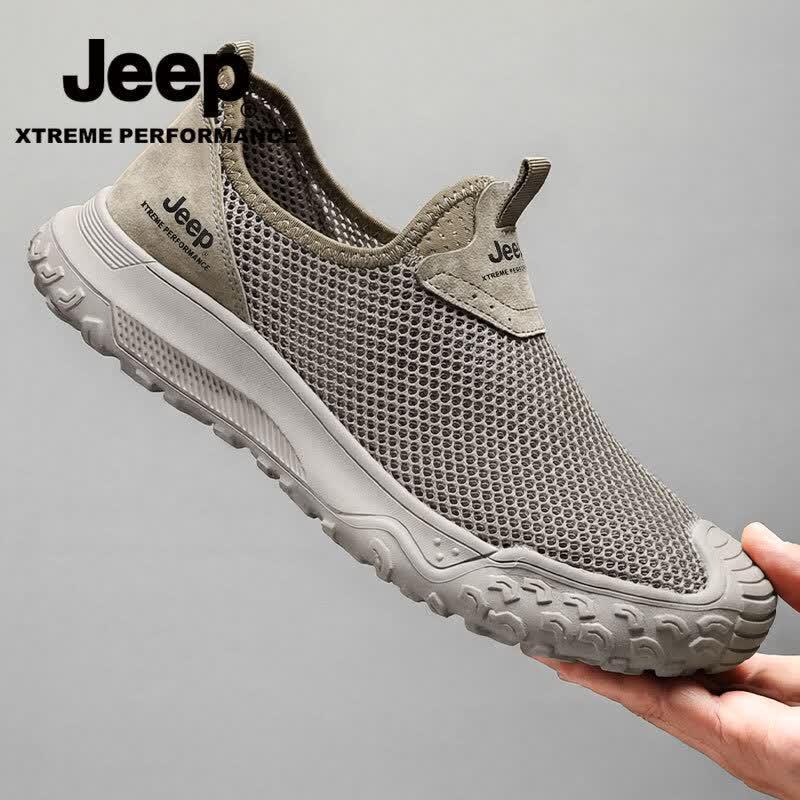 JEEP Men s Summer Breathable Slip-On Outdoor Mesh Shoes 40