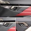 6x Soft Carbon Fiber Car Handle Decorative Frame Stickers Suitable for BMW 5 Series I5 G60 +