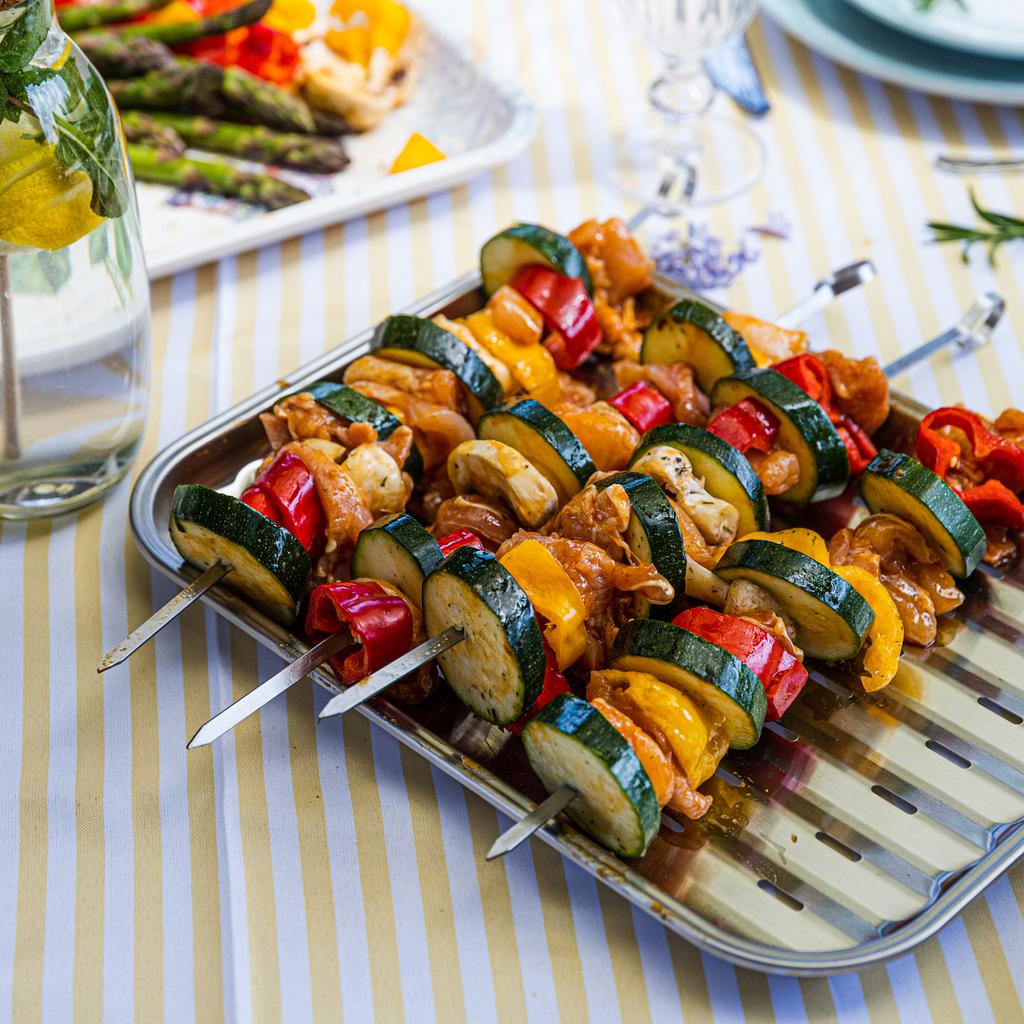 Szpikulce Na Szaszłyki, Do Grilla, 4 Szt, 35,8cm, Stal Nierdzewna, KINGHOFF KH-1914