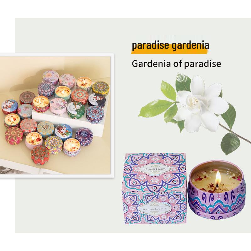 Scented Soy Candle - Romantic Fragrance with Dried Flowers, Ideal for Weddings, Valentine's, Birthdays, and Home Décor