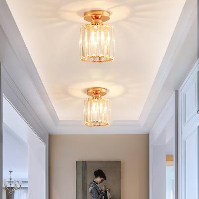 Modern Crystal Ceiling Lamp Close To Ceiling Light Fixture Hallway Lights for Bedroom Bathroom