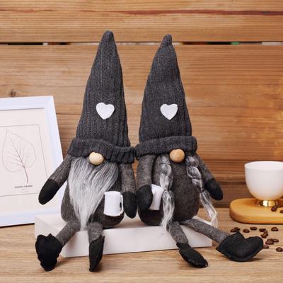 2023 European Style Christmas Gnome Rudolph Plush Faceless Doll Decoration