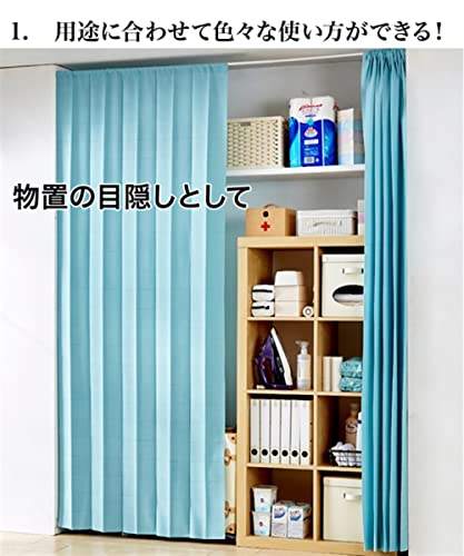 Nissen Cafe Curtain, Foldable and Adjustable Width and Length, White, 100cm Wide x 250cm Long, 1 Panel