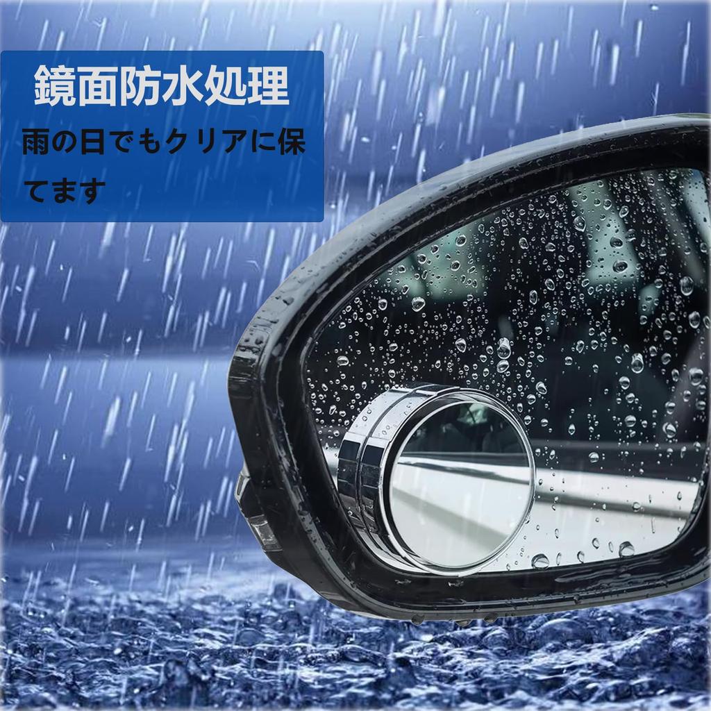 YUENTOEN Car Blind Spot Mirror Spiral Suction Cup Rearview Mirror 360 Degree Angle Adjustable Rotating Vacuum Adsorption Easy Installation Accide
