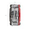 CRANK BROTHERS Bicycle Portable Tool MULTI-17 (17 Functions) - Black/Red
